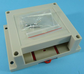 OBUDOWA 115x90x40 UNI NA SZYNĘ DIN SZARA