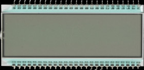 DE 122-RS-20/6,35 LCD 7-segment, 1x6.0, H:12.7mm, reflective