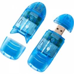 Czytnik kart pamięci niebieski