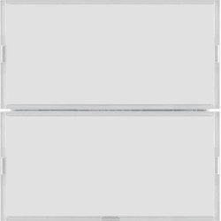 KNX e/s B.x Przycisk 2-kr z p. opis., diod. LED RGB i czuj. temp., biały i krem 80162780