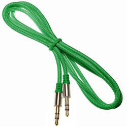 Kabel jack 3,5st wt-wt.1m zielon Mp3 Iphone Ipod NEPOWER