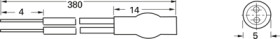 NTC, 1.8 kΩ, ±10 %, 0.2 W, 4300 K, 0.005 W/K, 30 s, clamp mounting, B57227K0333A001