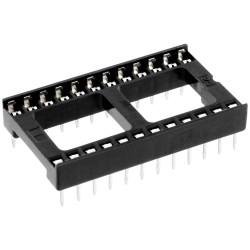 econ connect ICFG28 IC Socket 28 pins 15.24 mm spacing 1 piece standard socket