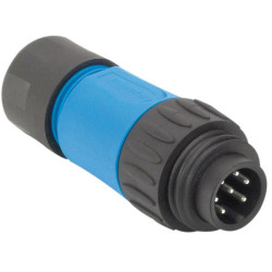 Amphenol C016 20H003 110 10 Straight cable plug C16-1 Number of pins: 3&#x2B;PE