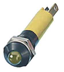 Lampka kontrolna do montażu panelowego 24V, Żółta 8mm LED Czarny Końcówka lutownicza CML Innovative Technologies