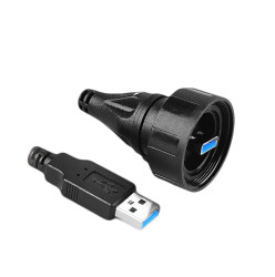Kabel USB Złącze A USB A Złącze B USB A dł. 1m Przewód USB USB 3.0 kolor: Czarny