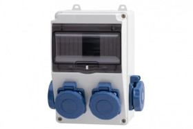 Rozdzielnica LAGO 7M - gniazda 4x230V IP65 /7 modułów/