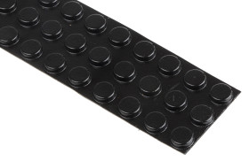 Stopki samoprzylepne grubość: 3.2mm Czarny średnica: 9.5mm Cylindryczny Przyklejanie RS PRO