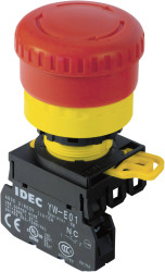 Idec YW1B-V4E01R Wyłącznik awaryjny 240 V/AC 6 A 1 NC 1 szt.