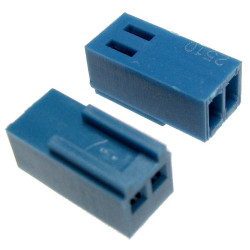 Gniazdo HU-02pin niebieski 2.54mm