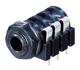 Gniazdo JACK 6,3mm stereo, montowane na panel