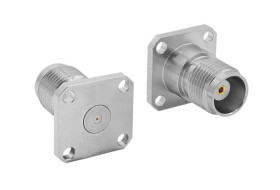 Złącze koncentryczne Montaż na kołnierzu Żeński typ złącza Złącze koncentryczne w okrągłej obudowie Podnośnik