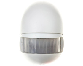 Detektor ruchu na podczerwień PIR 180 stopni IP44 12m biały 1170900