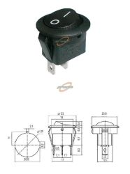 PRZEŁĄCZNIK KOŁYSKOWY OKRĄGŁY 2POZYCJE 2PINY 250V/6A MKO