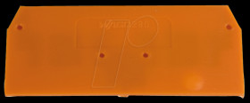 280-326 Intermediate plate for 3-conductor feed-through terminal, orange