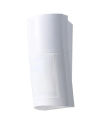 szerokokątna zewnętrzna czujka PIR wysokiego/niskiego montażu zasilana bateryjnie Zasięg 12m x 120o stopni