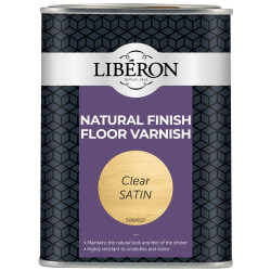 Liberon 126853 Natural Finish Floor Varnish Clear Satin 1 litre