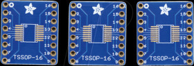 1207 Developer boards (3 pieces) - SMD breakout circuit board