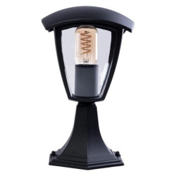 Lampa ogrodowa stojąca FOX BLACK 1xE27 Mała EKO3551 Milagro