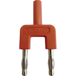 Schnepp 19/4rt Shunting Plug Red 4mm Pin 19mm Pitch