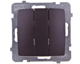 KARO Łącznik potrójny czekoladowy metalik ŁP-13S/m/40