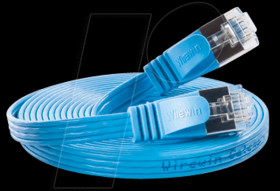 PKW-STP-SLIM-KAT6 0.5 BL Cat.6 SLIM patch cable, STP(PIMF), 0,5 m, blue