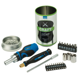 Draper 04775 Stubby Ratchet S/Driver &amp; Bit Set Special Edition - Craft Brew 23Pc