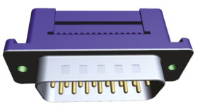 Złącze D-Sub 25-pinowe Męski Proste Montaż na kablu raster 2.77mm Złoto