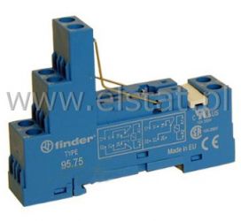 Gniazdo przekaźnika Finder 95.75; 2 tory ( 2P)