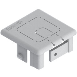 Zaślepka pasuje do rowka 10mm Szary Przykrywka PP pasujący profil 40