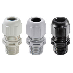 Wiska 10061690 ESKV-L 12 LT Low Temp Plastic Cable Gland Black, Pack of 50