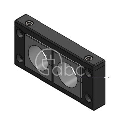 Rama przepustowa KEL-U 16, na 2 moduły KT duże, czarna, 54162