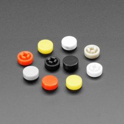Plastic Button Caps For Square Top (10-pack) - 8mm Diameter