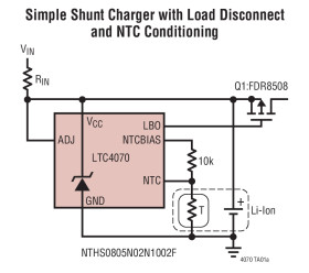 Li-Ion/Polymer Shunt Battery Charger System