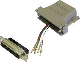 Adapter BKL Electronic 10121124 złącze żeńskie D-SUB 25-pin - złącze żeńskie RJ12