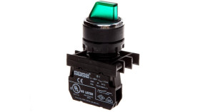 Przycisk Pokrętny Podświetlany, 1No, 0-I Stabilny, Zielony T0-B100sl20y