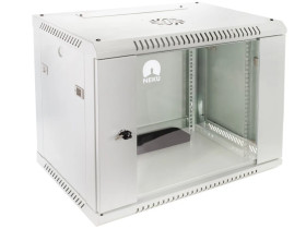 Szafa wisząca RACK 19 cali 9U 450mm szara NEKU TS BOX