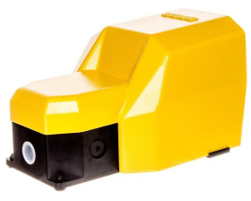 Wyłącznik nożny pojedynczy z osłoną żółty metal 2Z 2R T0-PDKS11GX10