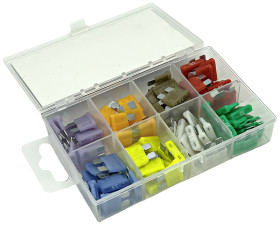 Bezpiecznik nożowy samochodowy ESKA 340.750, 32 V, 4 A - 30 A, 80 szt.