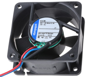 Wentylator osiowy 24 V DC DC 60 x 60 x 25mm 2.1W 43m³/h 37dB