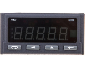 Cyfrowy miernik tablicowy (programowalny) 96x48mm 0-10V 0-20mA 0-60mV R, Pt, 2 wej. przekaźnikowe N30U 100000P0