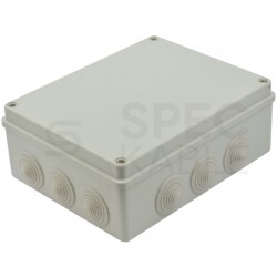 Skrzynka hermetyczna IP65 Puszka instalacyjna 240x190x90mm szara z dławikami PG29 S-BOX 506