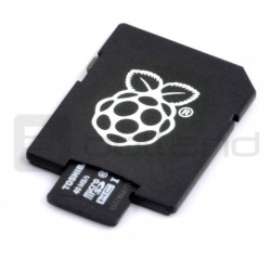 Karta pamięci microSD 8GB 15MB/s klasa 4 + system NOOBs dla Raspberry Pi