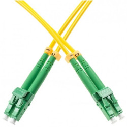 Patchcord światłowodowy FO SM LC/APC-LC/APC duplex 9/125 1m WAVE OPTICS
