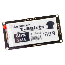 E-paper 2.13" 212x104px - wyświetlacz czarnobiały SPI 