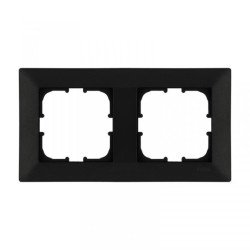 Ramka podwójna Exen seria Odak czarny metalik O102/14E