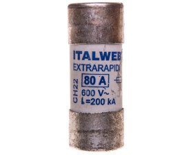 Wkładka bezpiecznikowa cylindryczna 22x58mm 80A aR 600V CH22UQ 002645023