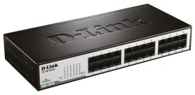 Nie Ethernet Switch 24-portowy , montaż: stacjonarny, szafa Rack 100Mb 10/100Mbit/s 24 0, D-Link Bez zarządzania