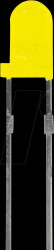 264-10UYT/S530-A3 LED, 3 mm, wired, yellow, 320 mcd, 40°