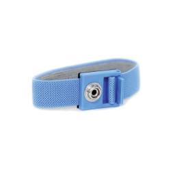 Antistat 066-0053 ESD Wrist Strap Adjustable Hypoallergenic Blue Strap